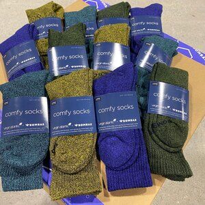 [12 Pairs] BOMBAS x Virgin Atlantic Calf Socks - Blueberry/Surf Navy/Pine/Desert